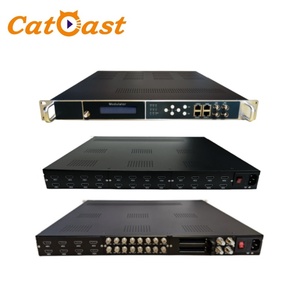 Sistema frontal de TV digital Sintonizador HD SD Salida de RF de IP de entrada con protocolo RTMP/HTTP/RTSP/HLS/SRT Modulador IPTV - Product Image 1