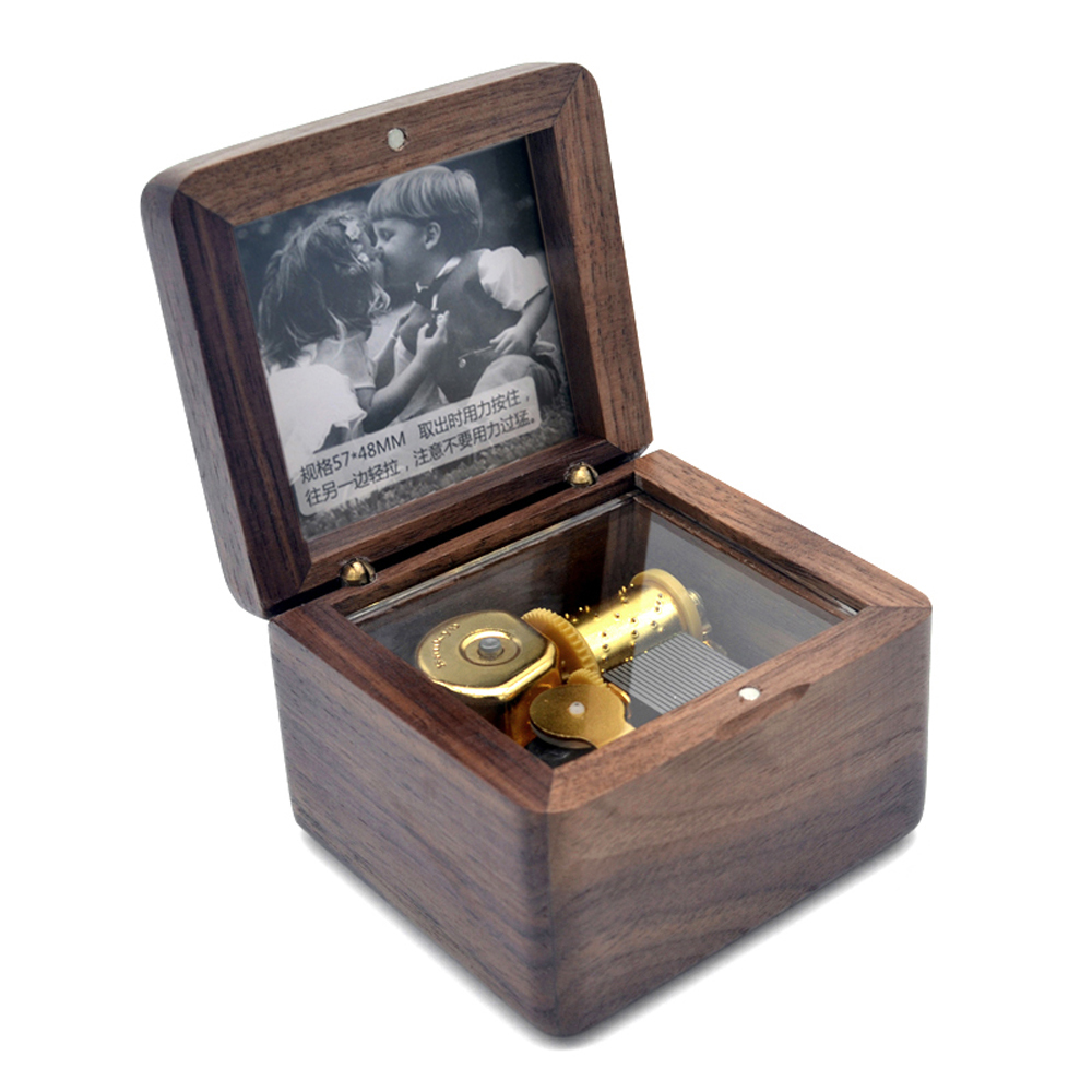 walnut-Gold-plated movement