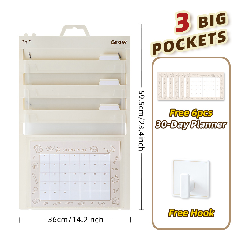 Blanc 3 grandes grilles + plan 30 jours