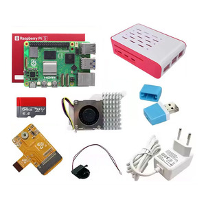 <strong>Raspberry</strong> <strong>Pi</strong> 5 4GB 8GB Development Education Kit With M.2 NVME SSD+27W Power+Case+64GB Card+ Card Reader+RTC Card+Heat Sink