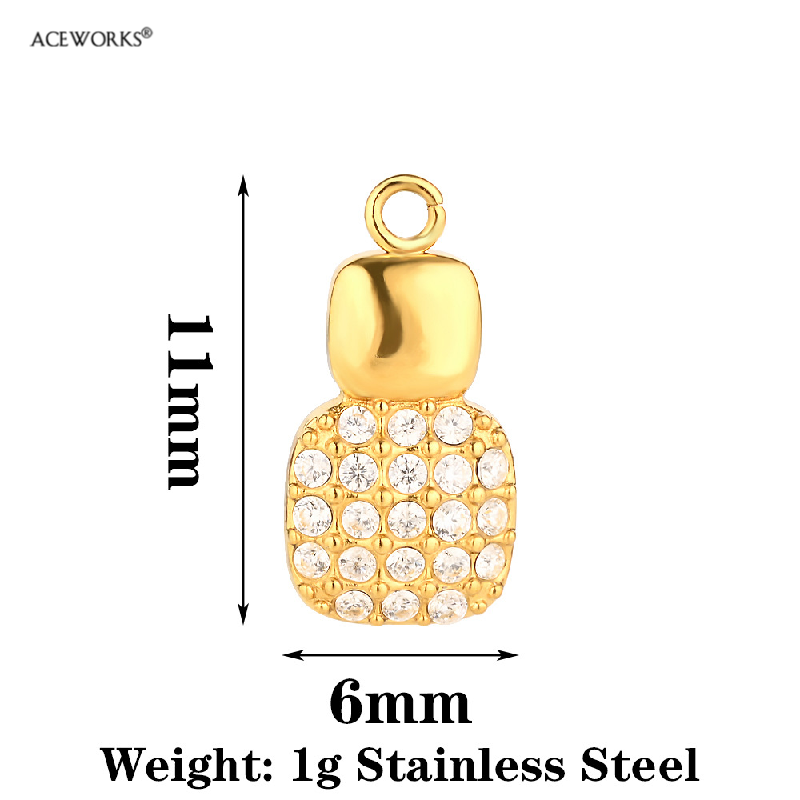 Pavé Perfume Bottle Charm