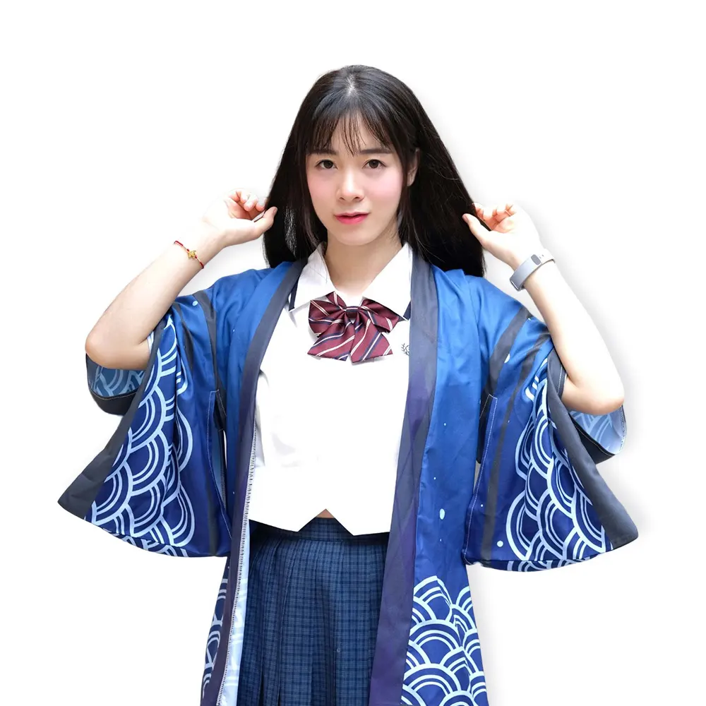 Disfraz de cosplay de anime japonés, kimono, cárdigan suelto, ropa de dormir Haori personalizada para uso diario para niños, niñas, hombres y mujeres