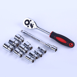 优质1/4插座6 PT。8毫米Dr. socket tools set汽车维修手动工具