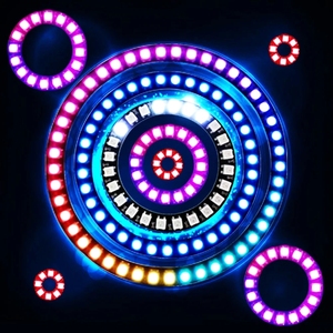 5 В светодиодное кольцо с индивидуальным адресом RGB Светодиодное неопиксельное кольцо для Arduino WS2812