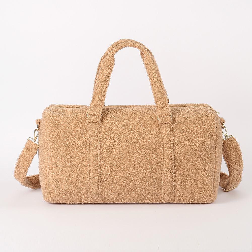 Brown Teddy duffle