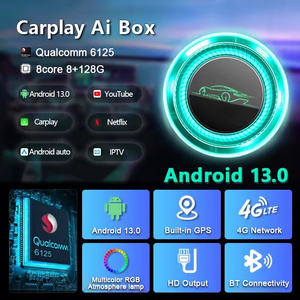 8GB 128GB gương cảm ứng không dây Carplay ai hộp ma thuật thông minh Dongle Sim <span class=keywords><strong>Android</strong></span> 13 Adapter với Google xe chơi cho <span class=keywords><strong>Android</strong></span> máy tính bảng - Product Image 2