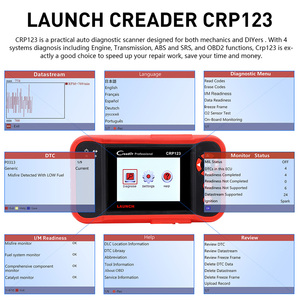 Tüm ücretsiz kargo lansmanı X431 CRP123 OBD2 tarayıcı motor ABS SRS şanzıman araba teşhis aracı creader crp 123 kod okuyucu - Product Image 3