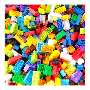 Juego de bloques de construcción montaje de construcción a granel montado en la pared educativo bloques de construcción de partículas pequeñas coloridas - Product Image 1