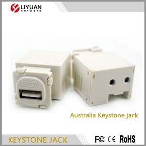 LIYUAN, nuevo tipo australiano, Conector de Cable de red Keystone Jack de 2mm para redes de China - Product Image 2
