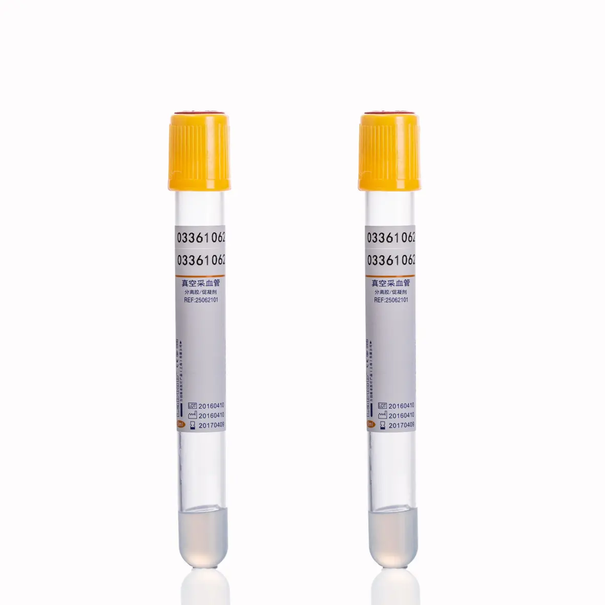 2 मिलीलीटर चिकित्सा वैक्यूम रक्त संग्रह परीक्षण ट्यूब सादे ट्यूब एड्टा परीक्षण ट्यूब अच्छी कीमत 8 मिली