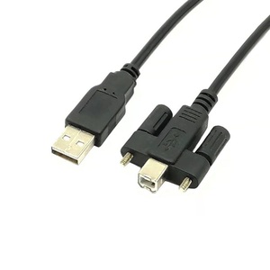 カスタマイズされたUSB2.0ケーブルUSB2.0Aオス-Bオスケーブル (プリンター用ネジ付き) - Product Image 2