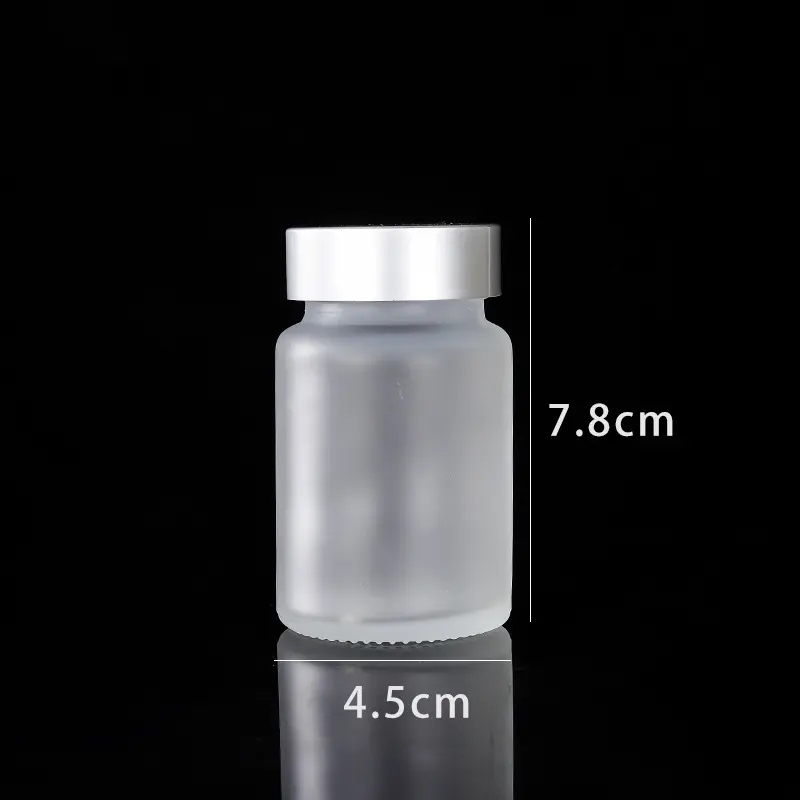 Wholesale Food Grade 60ml Amber Pet Plastic Pill Bottle For Capsule With Golden Cap