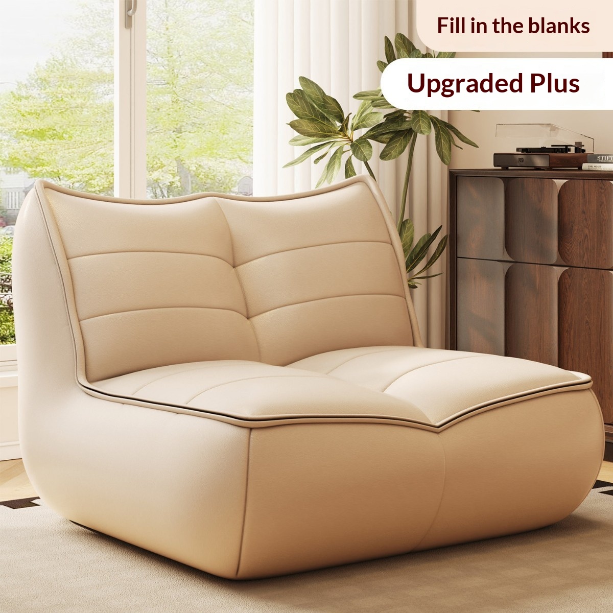 White individual sofa