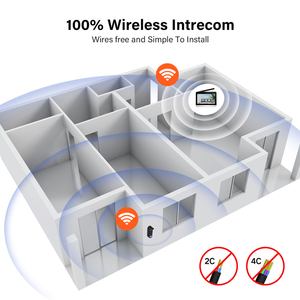 Acebell tuya không dây thông minh video Cửa Điện thoại phiên bản giá rẻ với tầm nhìn ban đêm phát hiện chuyển động lưu trữ video miễn phí không có đám mây phí - Product Image 4