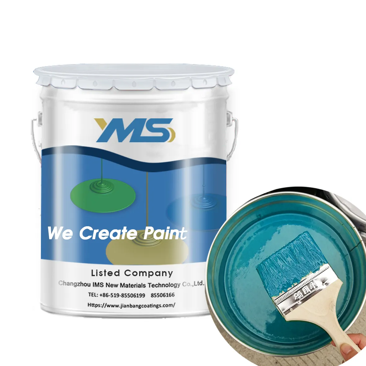 Pintura de látex de pared Interior, pintura de emulsión de revestimiento antibacterias (B12-10)