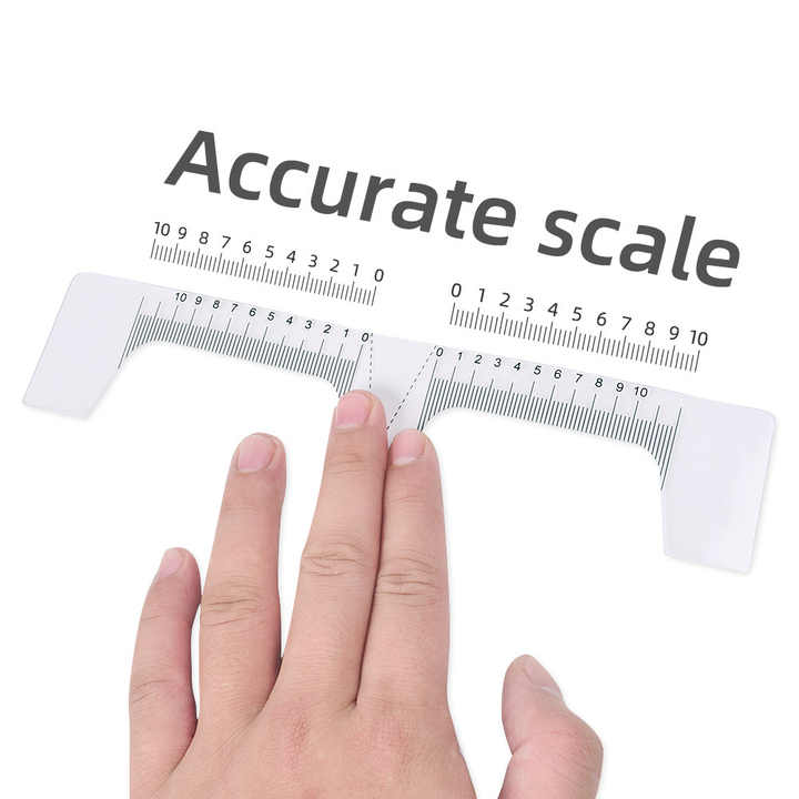 OEM Professional Transparent Plastic Eyebrow Mapping Tool Wholesale Eyebrow Ruler for Brow Shaping Matto