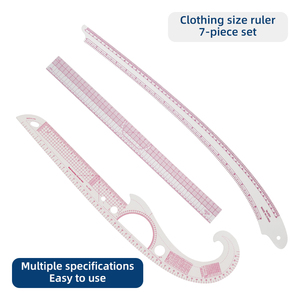JP 7 Pcs Tailoring Craft Tool Accessories Sewing <strong>Pattern</strong> Cloth Rulers Set French Curve Ruler <strong>Kit</strong> - Product Image 3