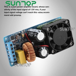 Placa amplificadora de Audio Digital, módulo de placa amplificadora de potencia de 500w, Mono Channe, Irs2092s - Product Image 5