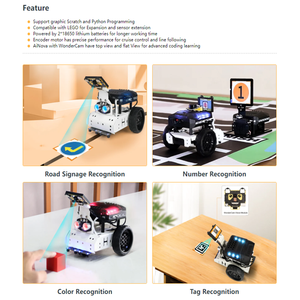 ROS Robot Smart Car JetAuto Visual <strong>Programming</strong> SLAM Wheat Wheel Map Navigation Jetson Nano Artificial Intelligence <strong>Teaching</strong> - Product Image 5