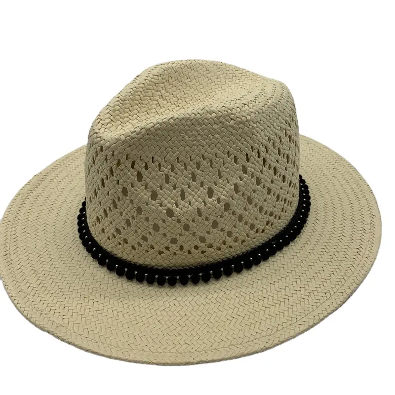 Chapéus de palha a granel de alta qualidade, chapéus de cowboy mexicanos, chapéu de palha diretamente da fábrica, chapéu feminino