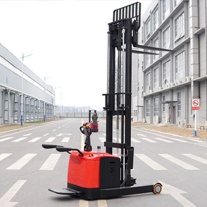 1.0-2.0T Electric Pallet <strong>Stacker</strong> with Ride-on Platform with <strong>CE</strong> Certification - Product Image 2