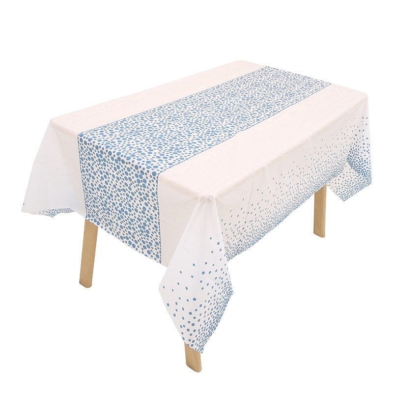 Puntos blancos y azules (centro)