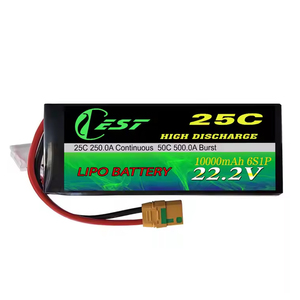 11.1V 22.2v脂电池3S 6S 60C 100C 6000毫安时8000毫安时10000毫安时锂离子22.2v脂锂无人机电池，用于FPV无人机 - Product Image 2