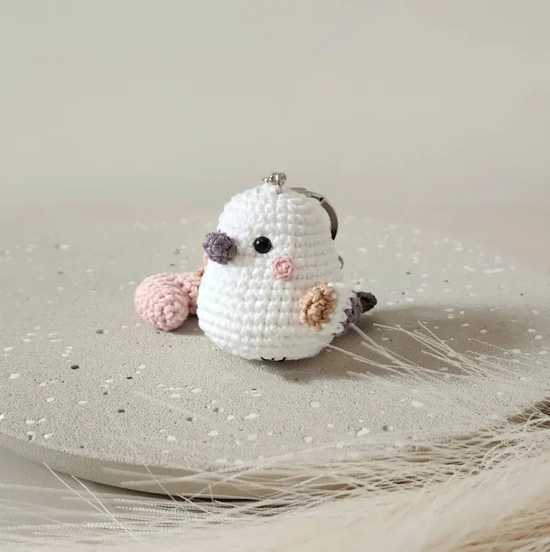 Factory Hand Crochet Birds Animal Toys Mini Amigurumi Kids Toys Keychains 7cm High Lovely Cotton Materials Toys