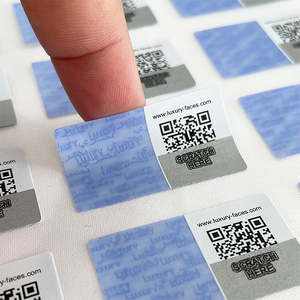QR kodu ile özelleştirilmiş güvenlik etiketleri kurcalamaya dayanıklı mikro Nano anti-sahte çıkartmalar - Product Image 1