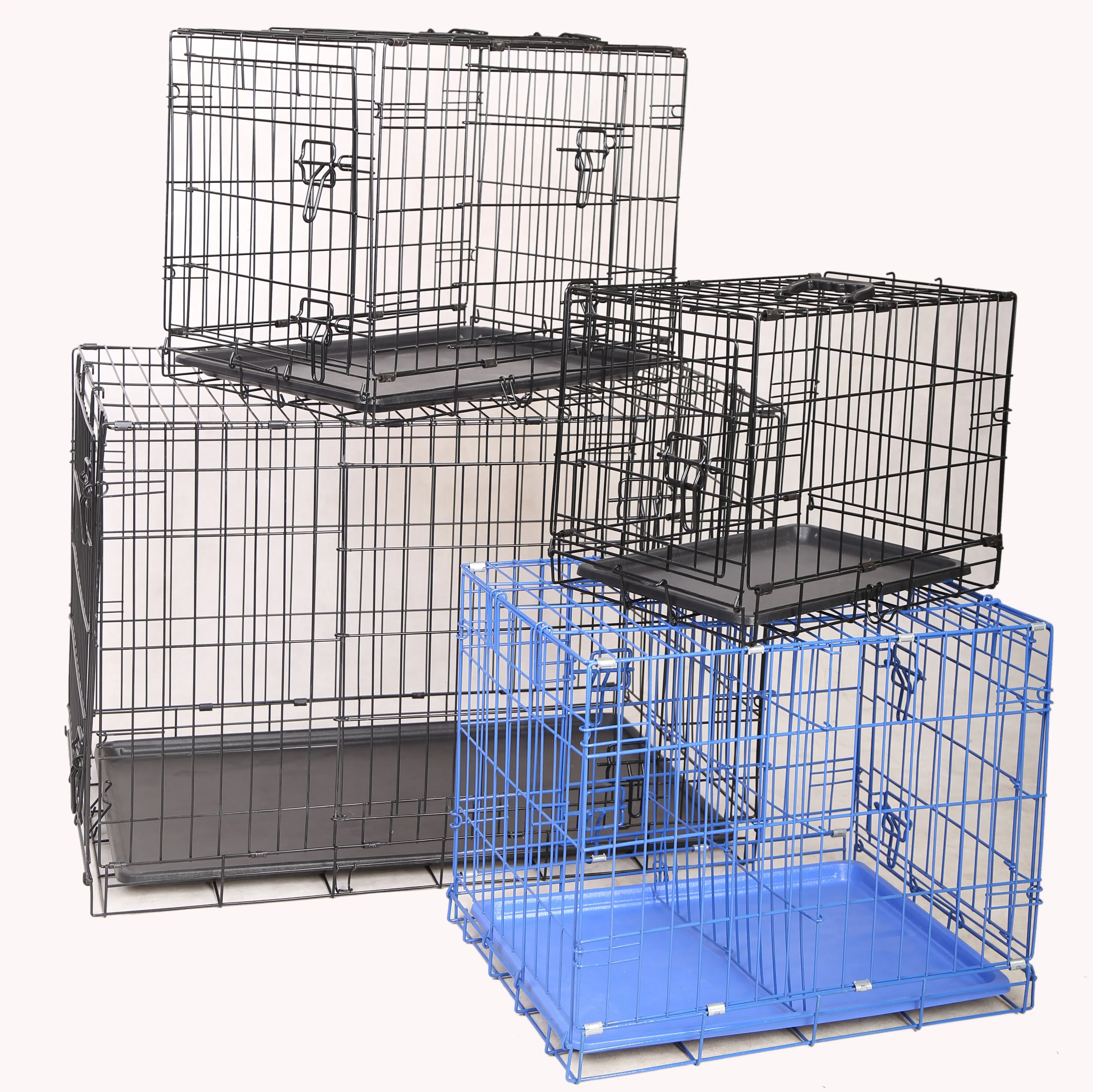 Groothandel Metalen Ijzerdraad Grote Pet Cages Kennels Kooi Hond Huis Krat