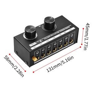 6 in <strong>1</strong>-out Audio Signal Selector <strong>Switcher</strong> 6 <strong>Input</strong> &amp; <strong>1</strong> <strong>Output</strong> Source Selection <strong>Switcher</strong> Audio Signal Selection Switch