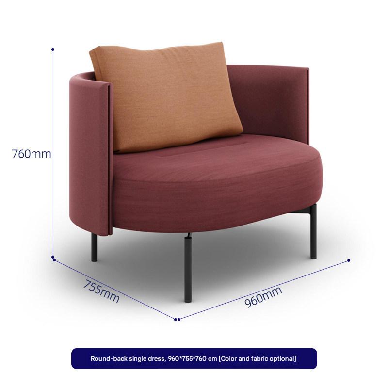 Asiento individual con respaldo redondo