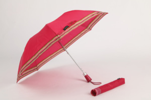 七彩手动开2折伞厂家批发便宜促销伞简易折叠伞带Logo - Product Image 2