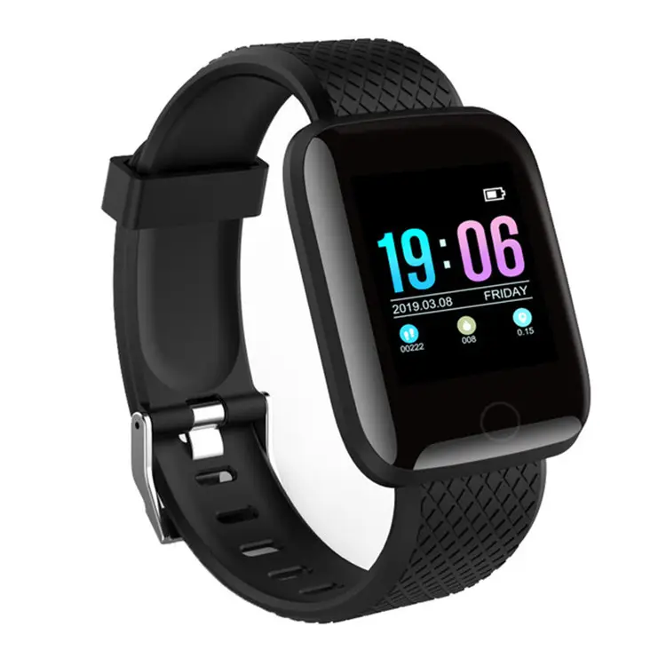 Smartwatch de pulso feminino, venda quente da moda, relógio de pulso para senhoras, 116plus, bt4.0, banda inteligente, fitness, a6s, relógio de pulso