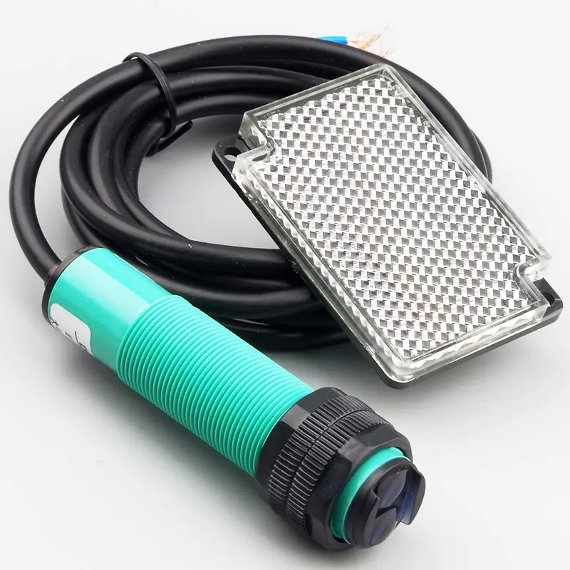 Interruptor de proximidad fotoeléctrico Retro reflectante para detección de objetos opacos, Sensor fotoeléctrico óptico E3F-R2NK 6-36vdc