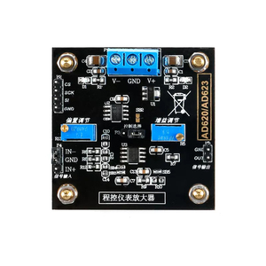 AD620/AD623 instrument amplifier module CNC MCP41100 gain adjustment differential model programmable amplifier - Product Image 2