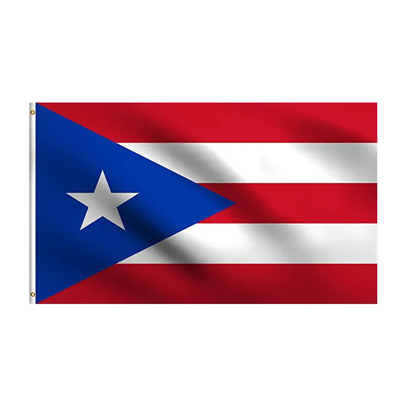 Publicité usa bannières américaines puerto rico nation jardin et drapeau 3x5 promotion personnalisée