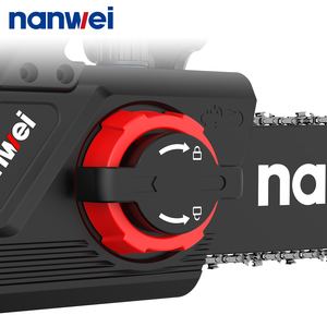 Nanwei OEM özel 12 inç güvenlik kilidi ile 2 pil akülü güç zincir testereler el küçük testere elektrikli zincir testere - Product Image 5