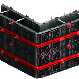 Circular Concrete Column <strong>Formwork</strong> Construction Plastic Adjustable for <strong>Building</strong> Project Plastic <strong>Formwork</strong> <strong>System</strong> - Product Image 3