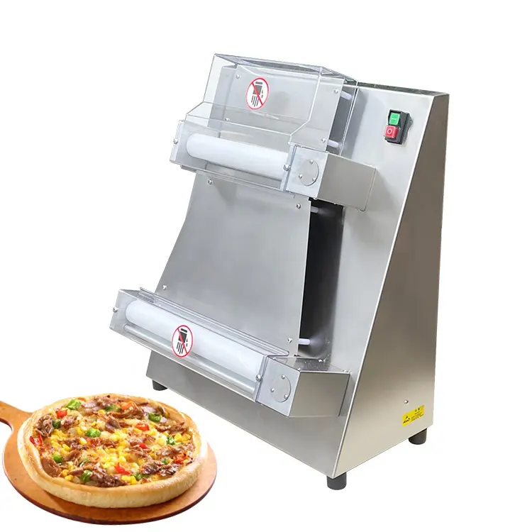 Laminadora de masa de pizza de alta velocidad, rodillo de prensa de masa de pizza, máquina de masa de pizza