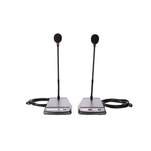 高速配送パブリックアドレスシステムマイク2チャンネル会議マイク有線マイク - Product Image 3