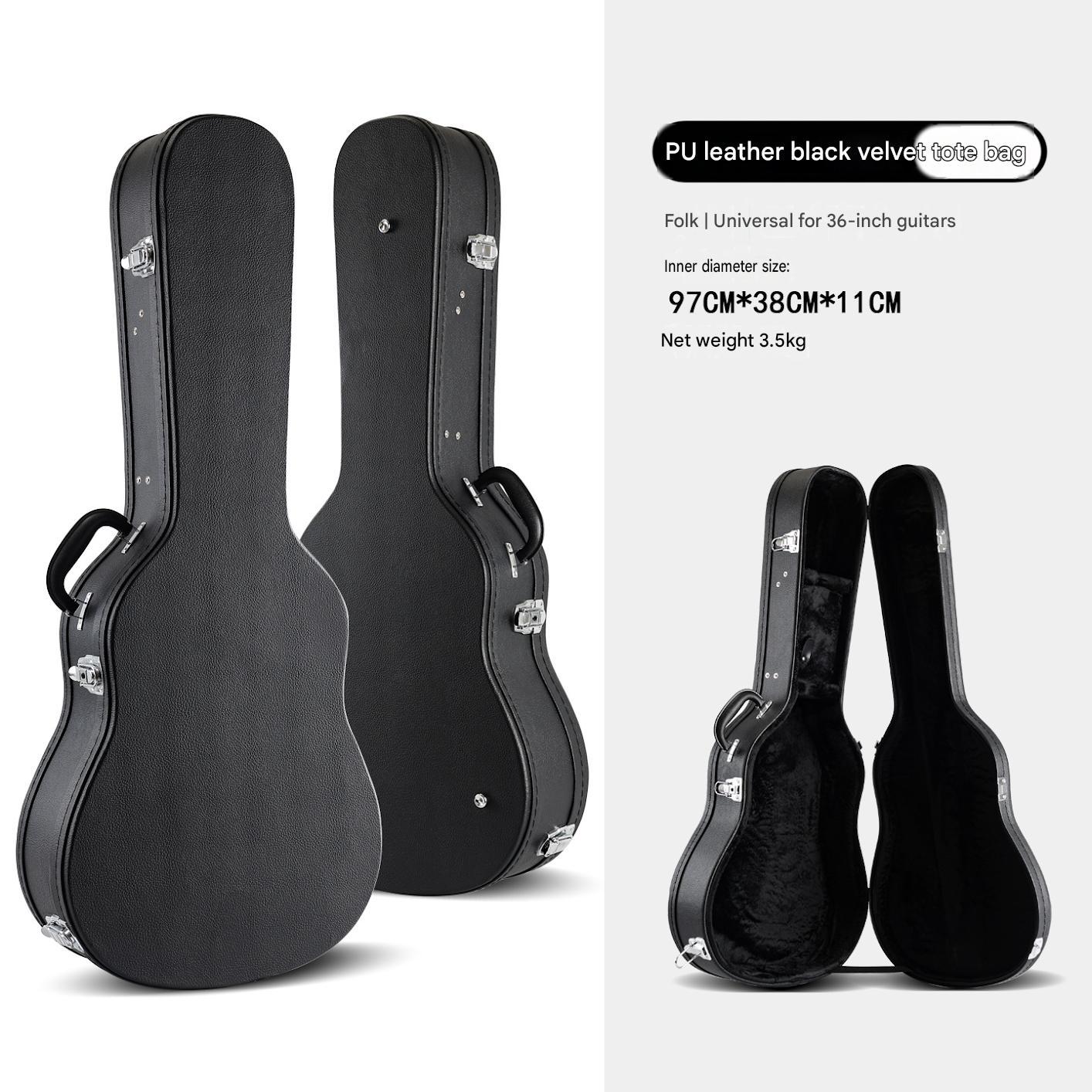 Bolso de mano universal de terciopelo negro de 36 pulgadas