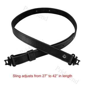 Durable Strap Metal Hardware 1&quot; Wide Mil-Spec Swivels Buffalo <strong>Hide</strong> Leather Sling - Product Image 6