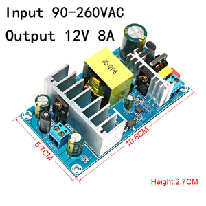 Módulo de fuente de alimentación de 96W, interruptor de AC-DC, entrada 90-260VAC DC 12V 8A, DC-12V-8 de placa de alimentación - Product Image 2