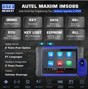 Autel MaxiIM IM508S chiave di programmazione per tutte le auto lettore di codici ECU Reset Autel IMMO Scanner tutti gli strumenti di diagnostica del sistema