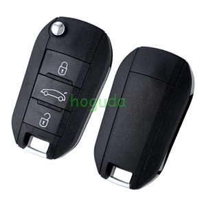 Peugeot 3 için düğme uzaktan anahtar ile 433MHz ve HITAG Peugeot 308 4008 Citroen Citroen C3 C5 C6 için AES 4A çip - Product Image 3
