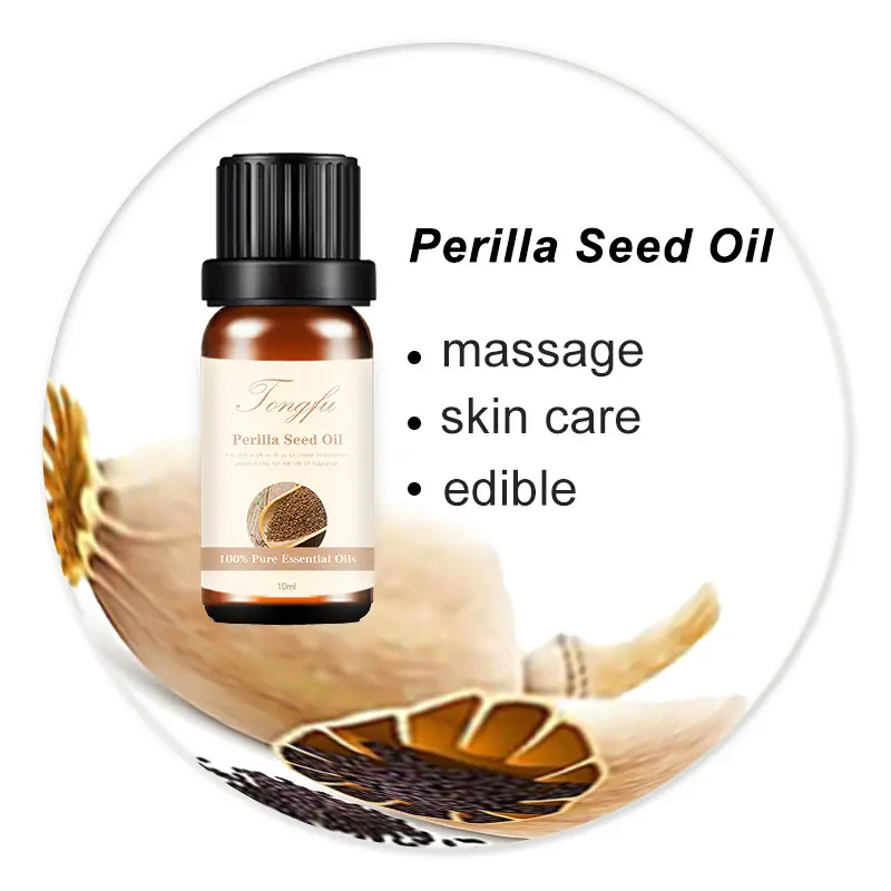 Organik en iyi fiyat saf bitki kozmetik Perilla yağı pişirme için fabrika kaynağı soğuk preslenmiş Perilla tohum cilt saç bakım yağı
