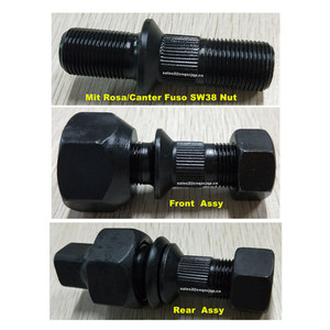 مسمار ملولب للعجلة الخلفية آسى مع SW38 الجوز لشركة ميتسوبيشي روزا/كانتر فوسو MT-119333 - Product Image 3