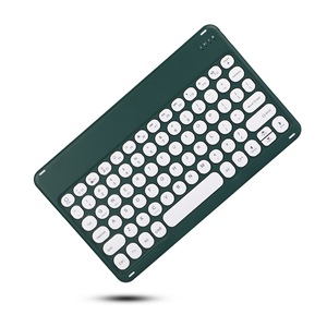 El mejor teclado inalámbrico Bluetooth con panel táctil para iPad Tablet PC Teclado pequeño externo para computadora portátil Teclado Rosa inalámbrico