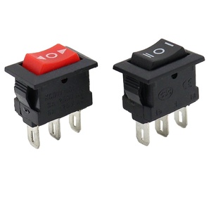 3 Positions Small Kcd11 Rocker <strong>Switch</strong> 10x15mm 3pin 3A 250V/<strong>6A</strong> 125V Mini ON-OFF-ON KCD1-101 Rocker <strong>Switch</strong> - Product Image 1